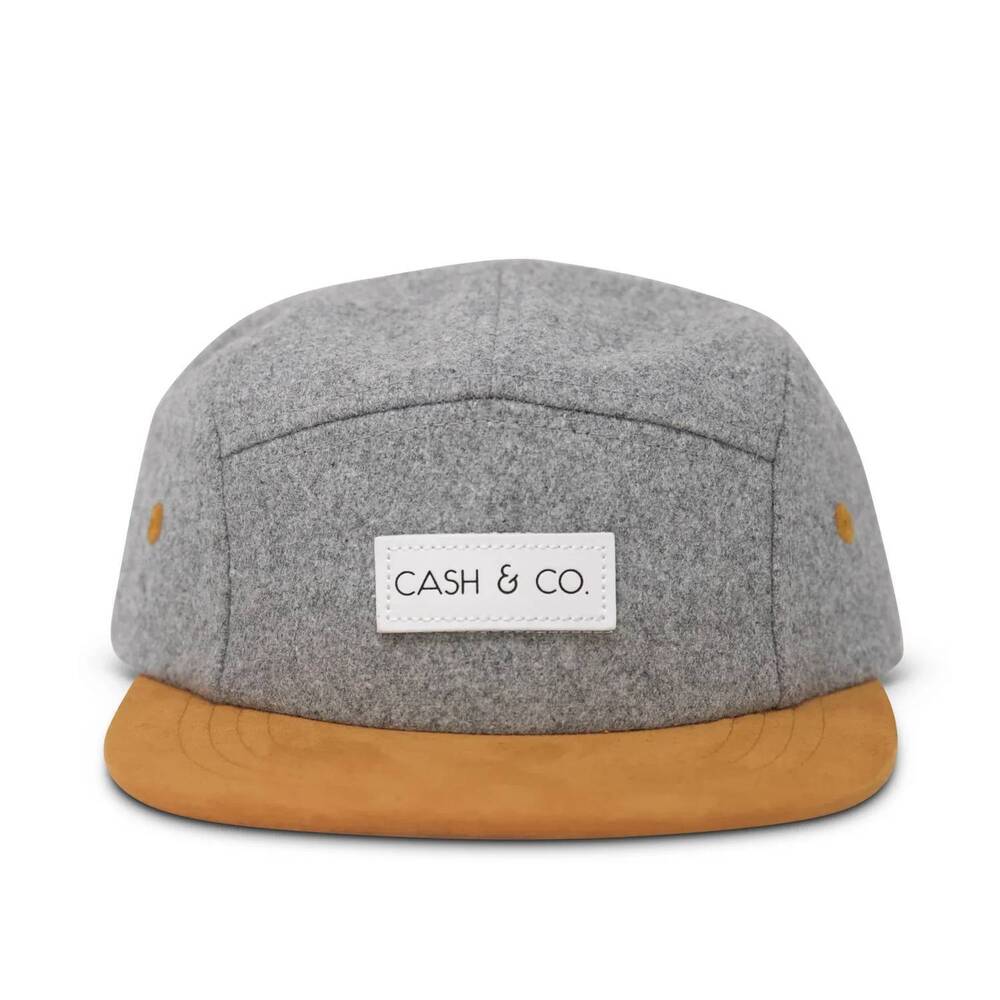 NEW CASH & CO. boy's camden baseball cap in grey/brown